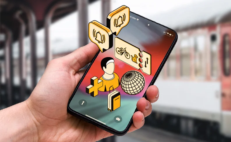 Obrázok ruka s mobilom